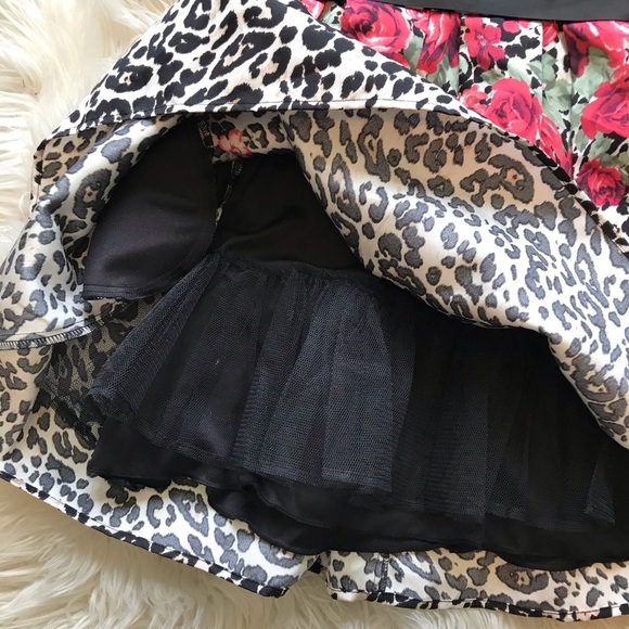 NWT Teeze Me Leopard Mixed Print Mini Dress - Picture 6 of 7